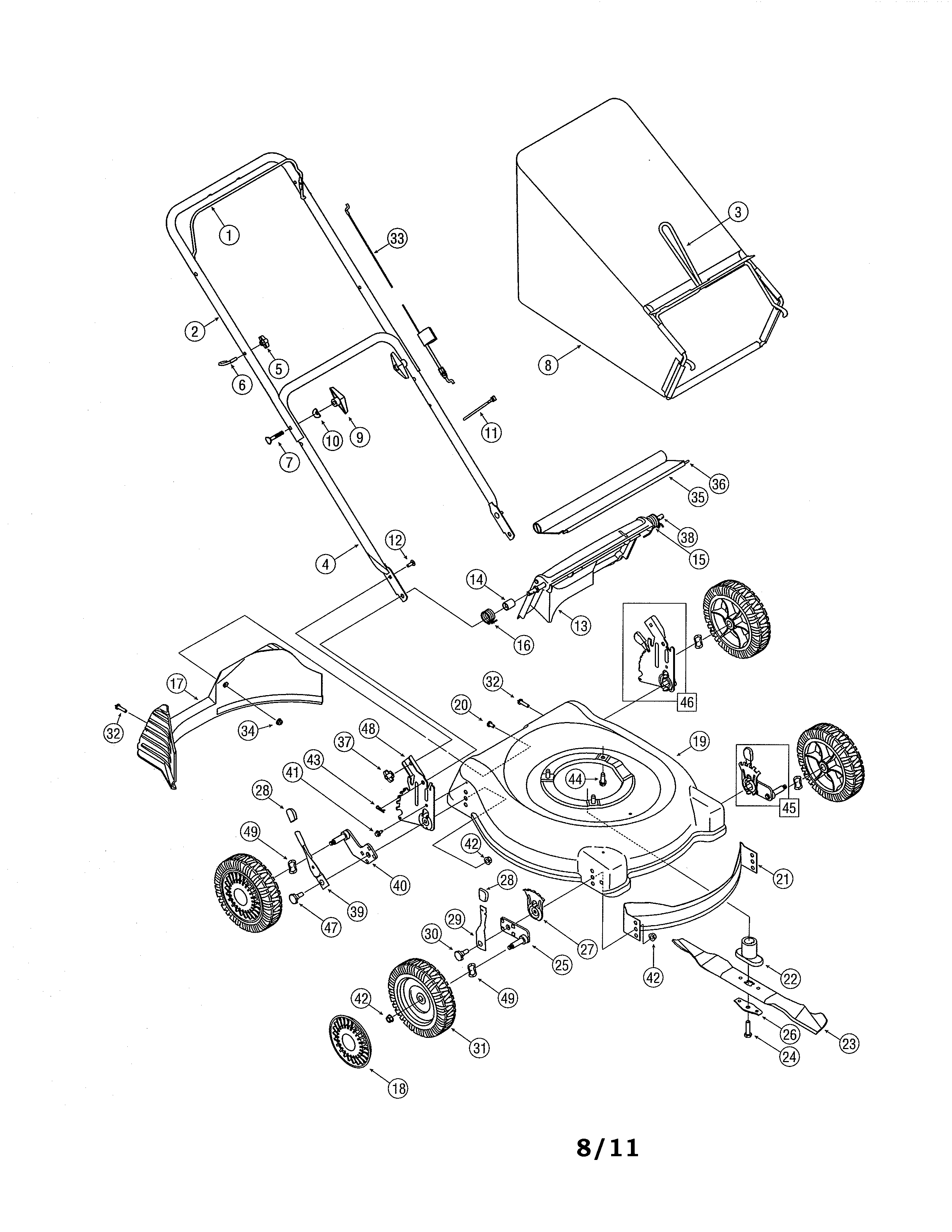 Mower parts