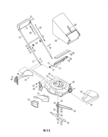 Handle/blade/frame