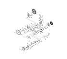 Yard-Man 12A-569Q701 wheels/deflector chute diagram