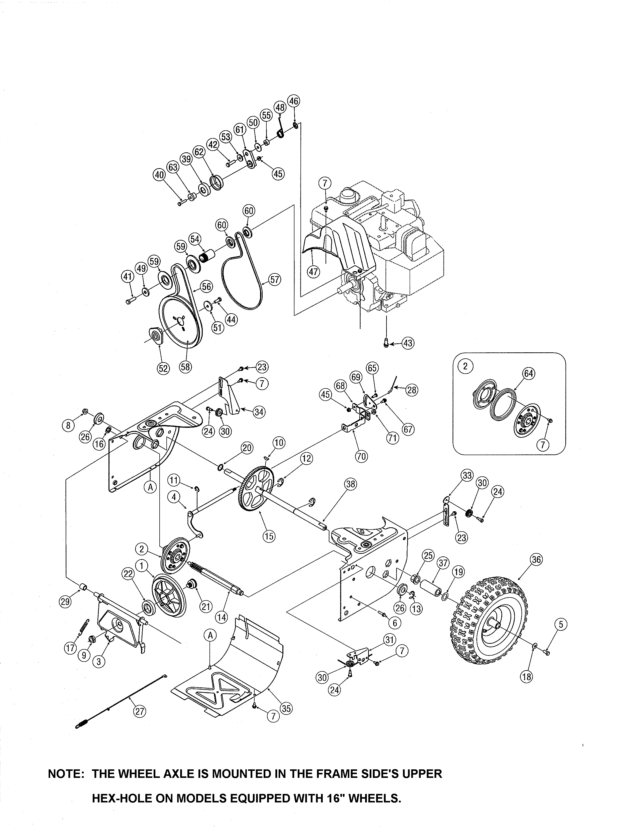Wheels and belt drives