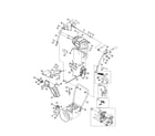 Craftsman 247886911 chute assembly/handles diagram
