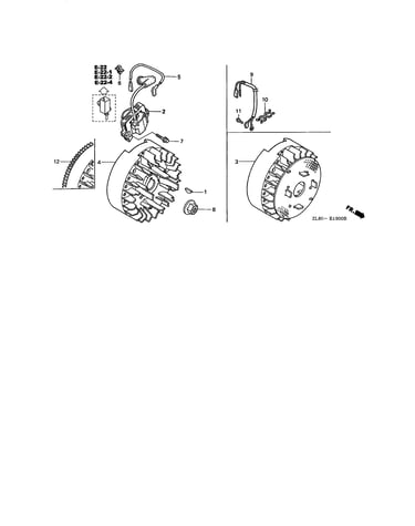 Flywheel / ignition coil
