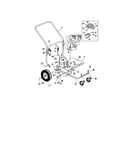 Engine mounting frame/handle