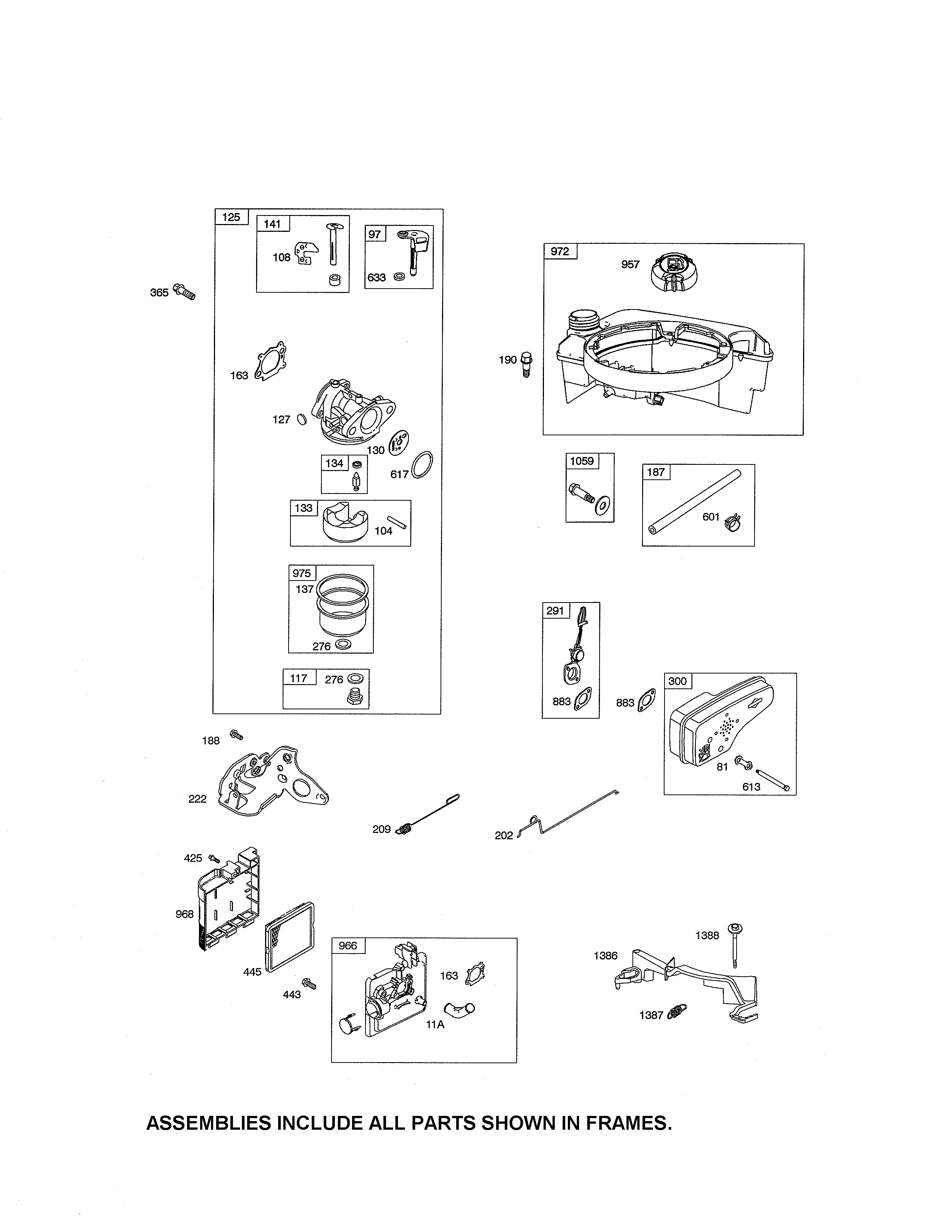 CARBURETOR/FUEL TANK