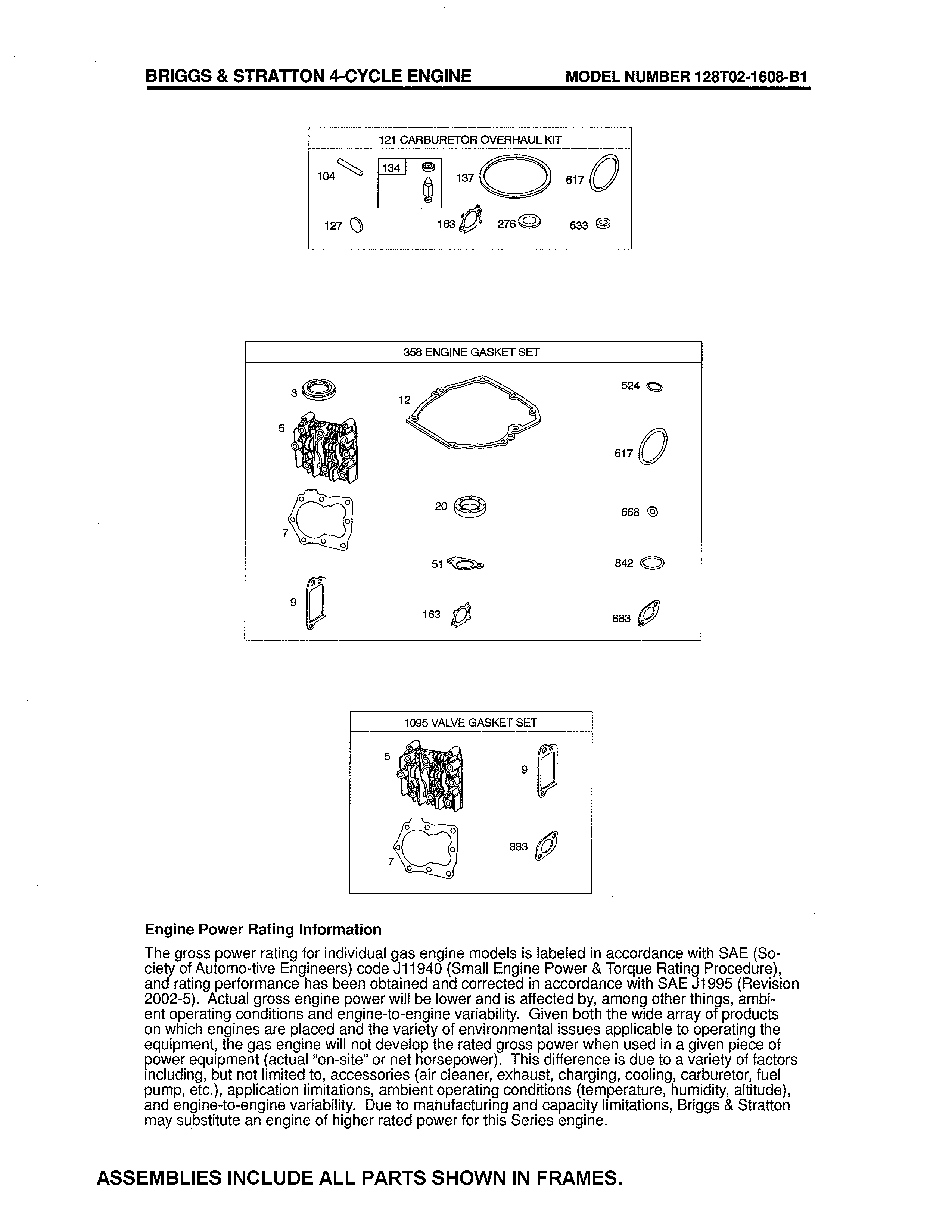 Gasket sets