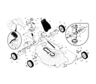 Husqvarna 917374456 drive control/gear case/wheels diagram
