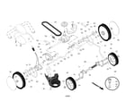 Craftsman 917374545 drive control/gear case/wheels diagram
