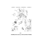Briggs & Stratton 126M02-1378-B1 cylinder/crankshaft/sump diagram