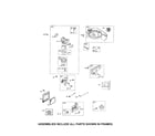 Briggs & Stratton 126M02-1378-B1 carburetor/fuel tank/muffler diagram