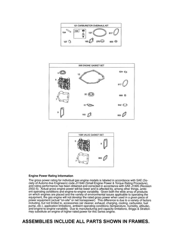 Gasket sets