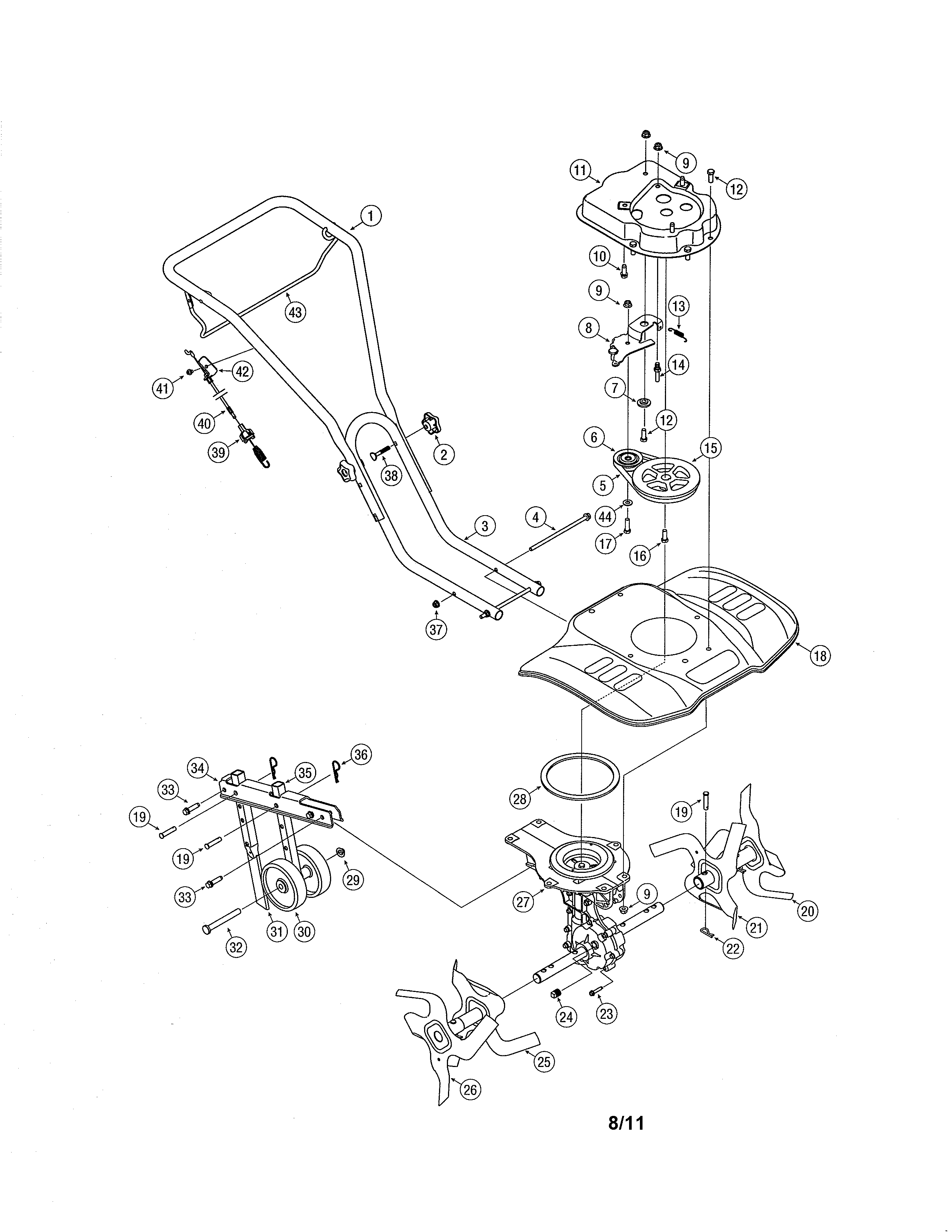 TILLER PARTS