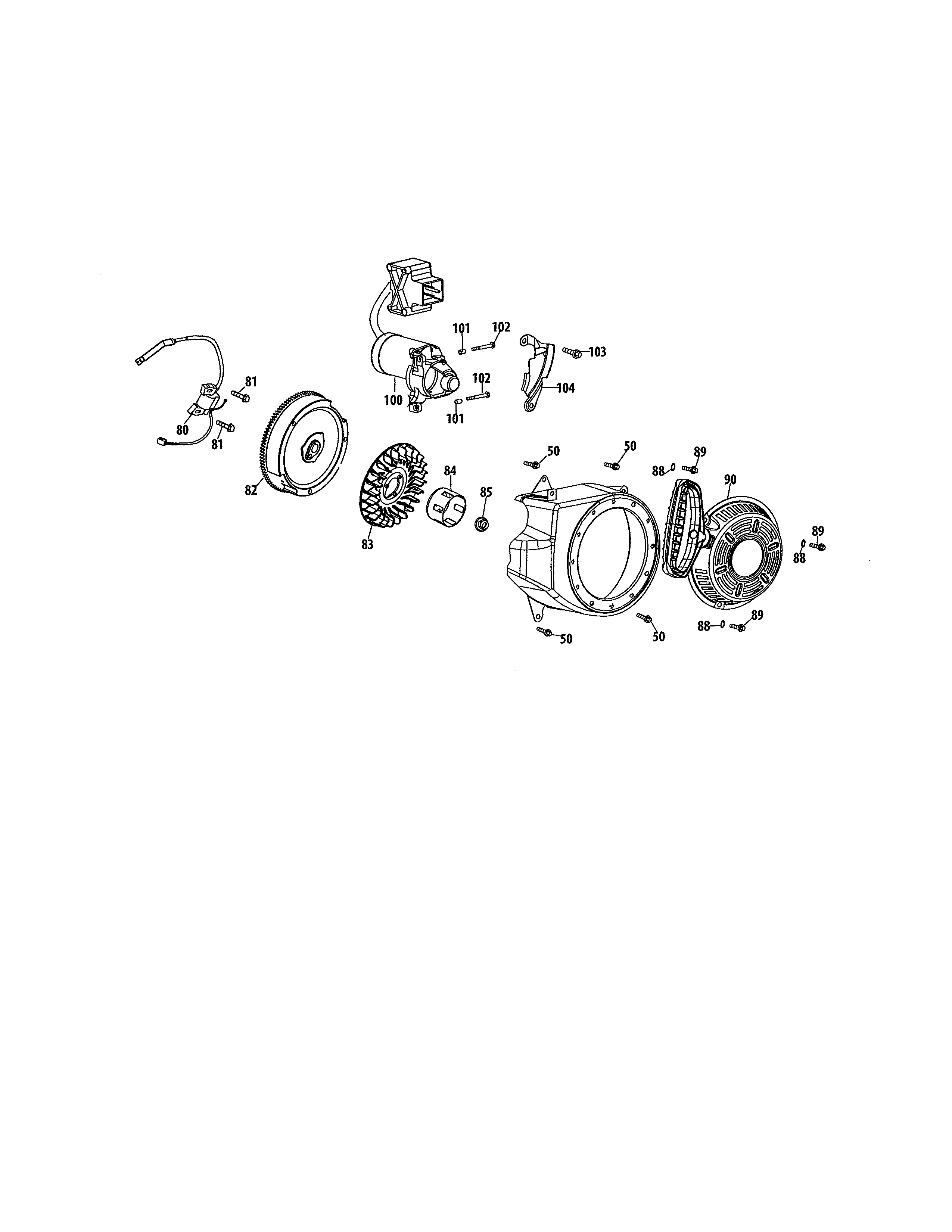 Startup electromotor