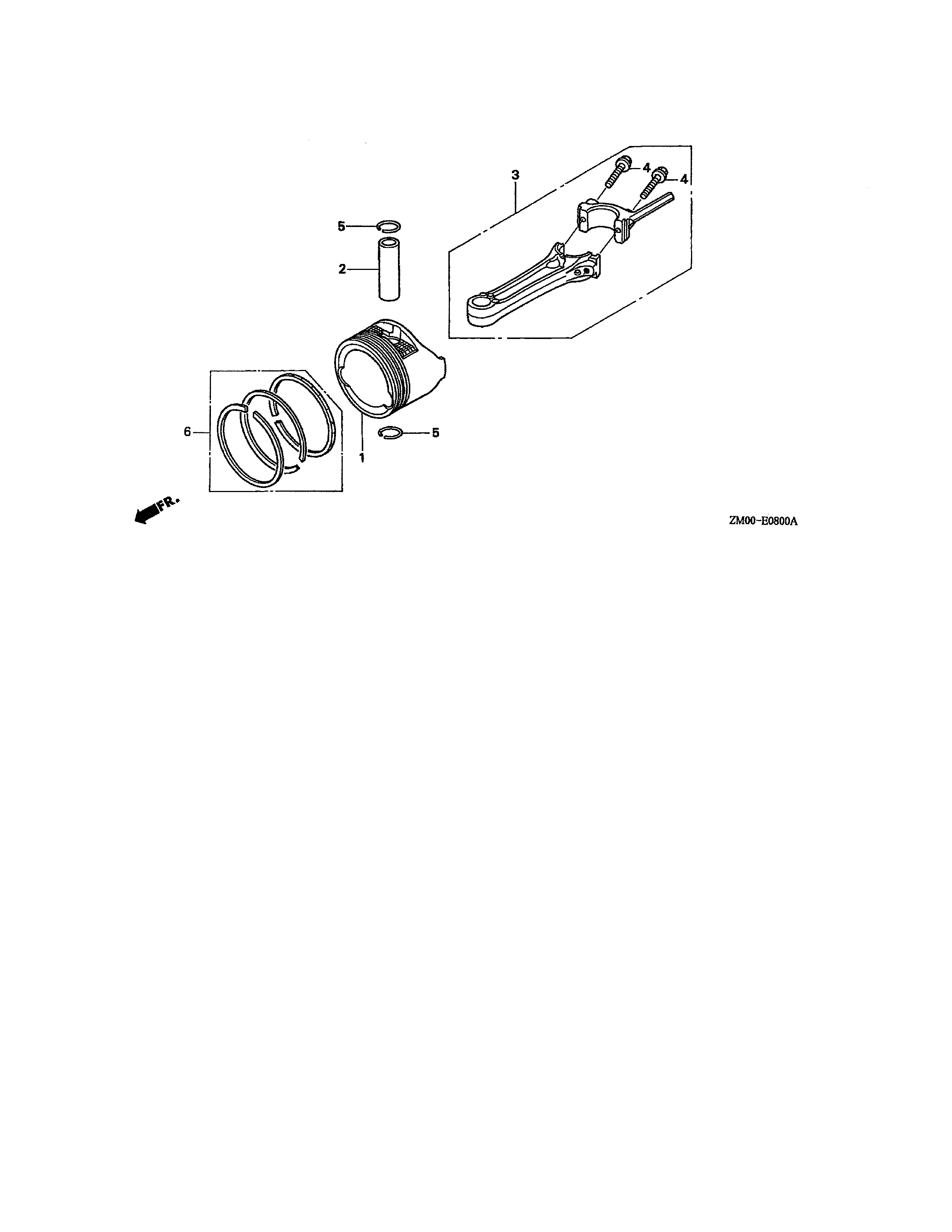 Piston/connecting rod