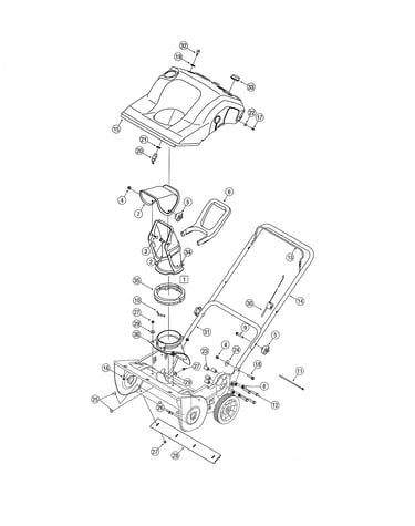 Chute/handle