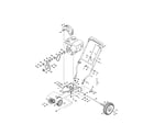 MTD 31A-32AD706 handle/frame/drive system diagram