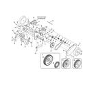 MTD 31AM2N1B795 drive system/auger assembly diagram