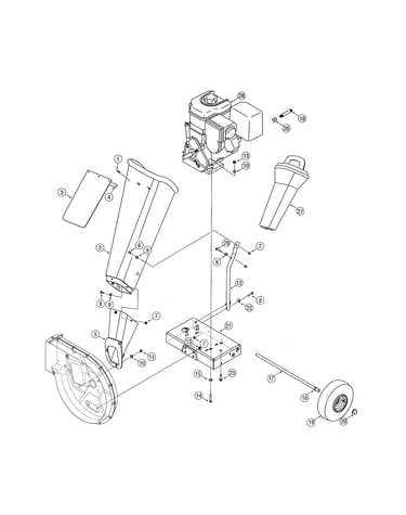 Chute/frame