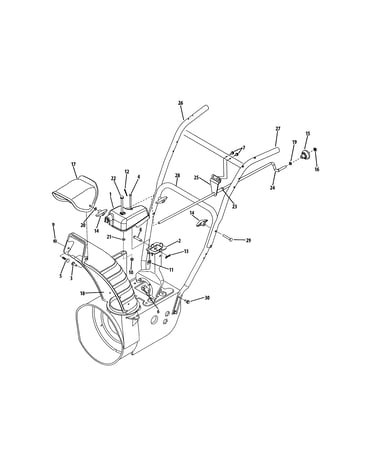 Extended chute-b&s/tecumseh engines
