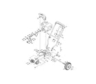 MTD 31A-32AD729 handle/frame/drive system diagram
