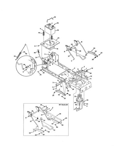 Frame & pto lift