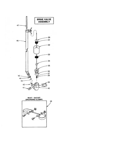 Brine valve assembly