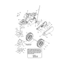 MTD 21AB455C730 wheels/bumper diagram