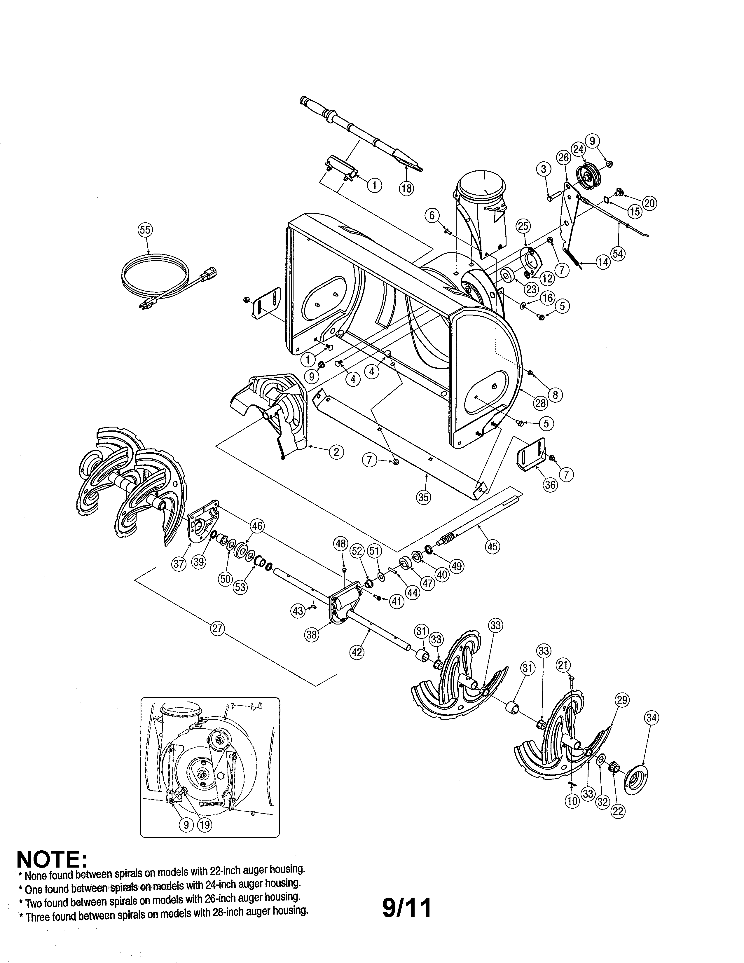 Auger & housing