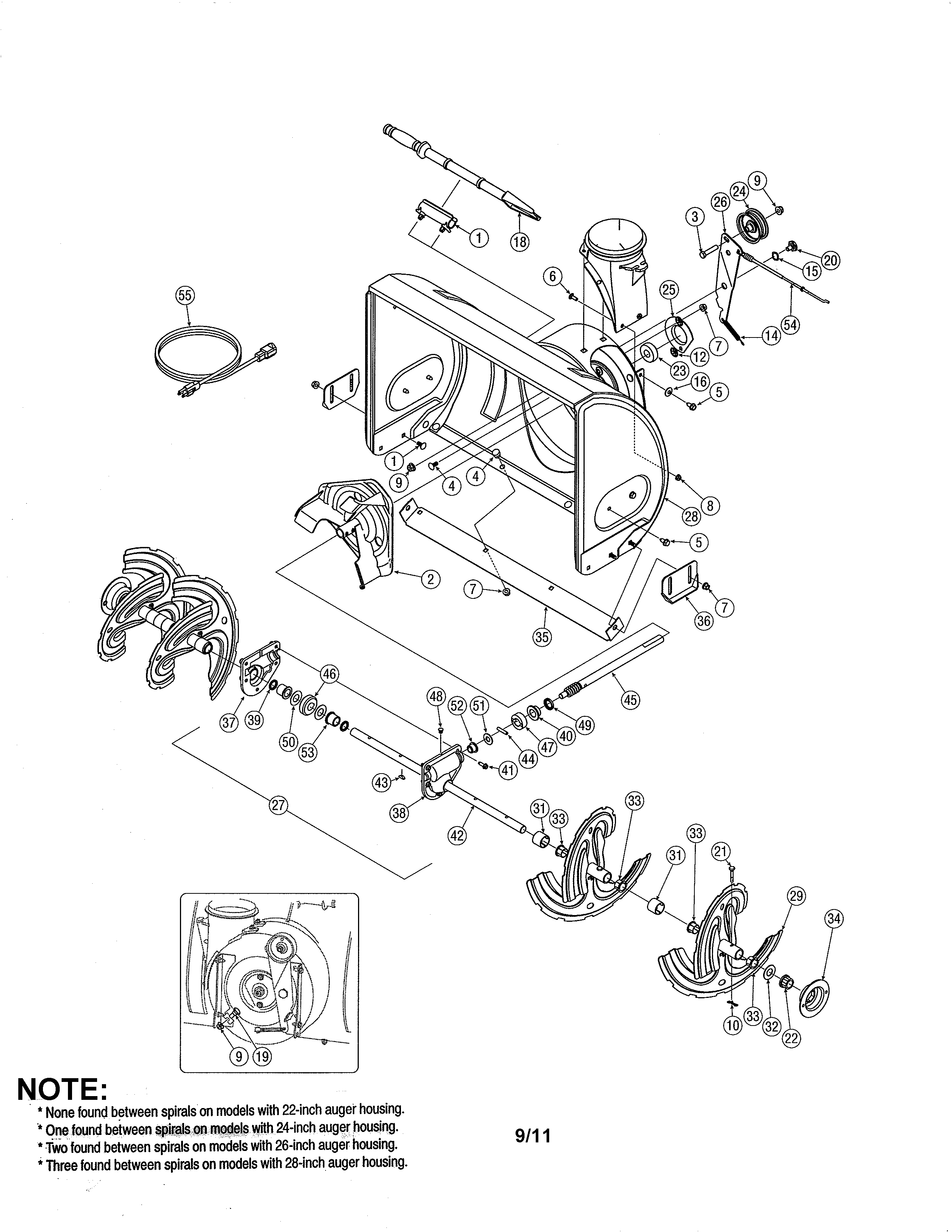 Auger & housing