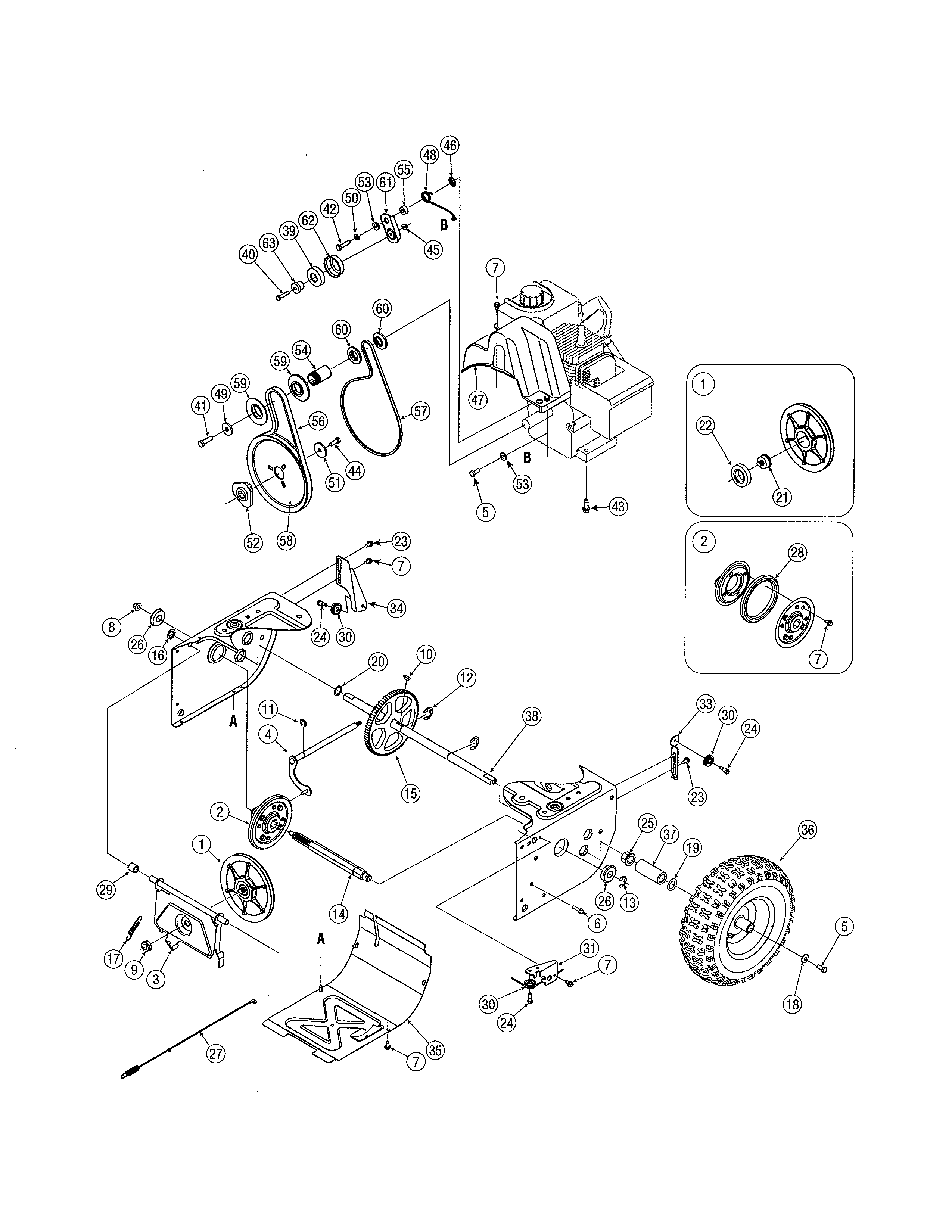 Drive/wheels