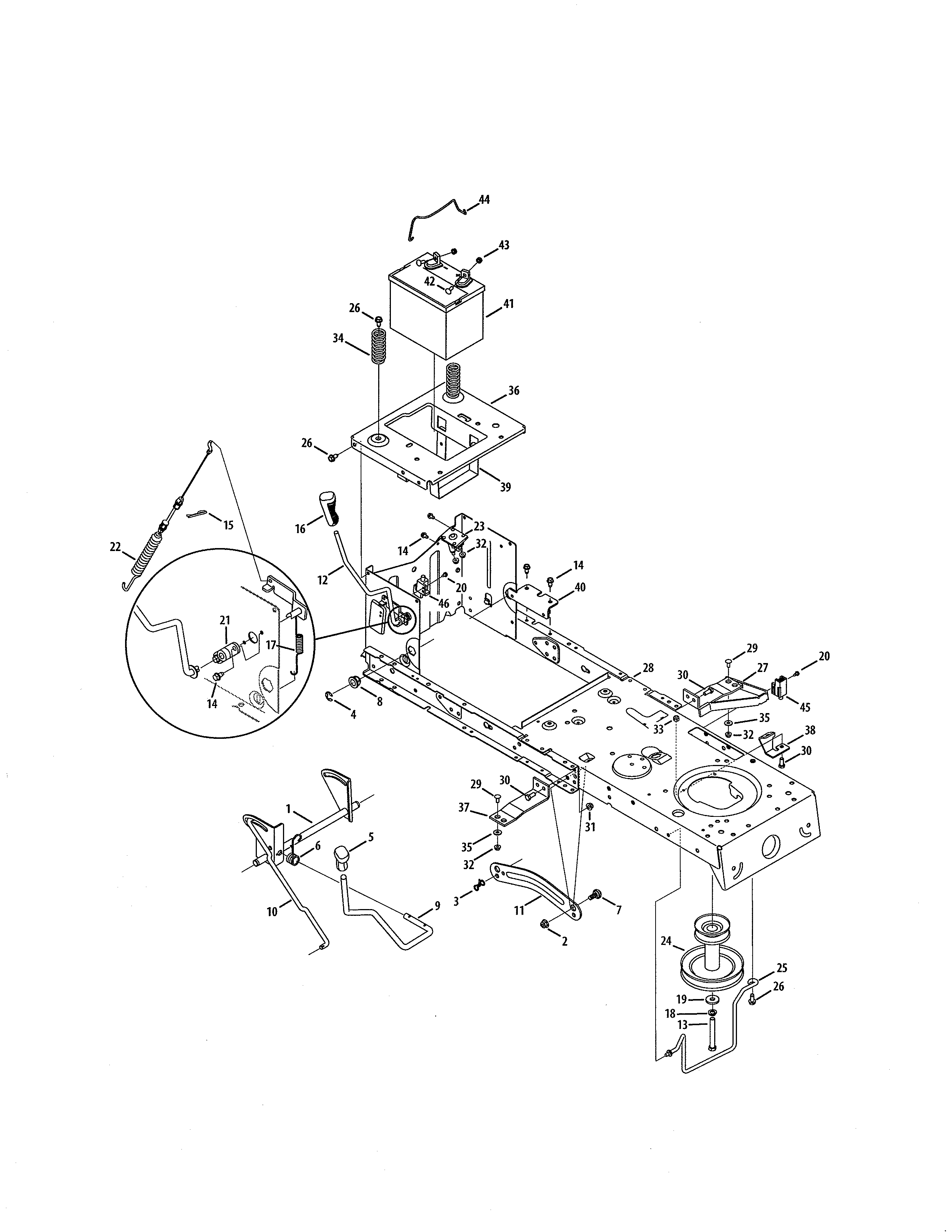 Frame/battery