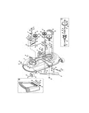 Deck/spindle pulley assembly
