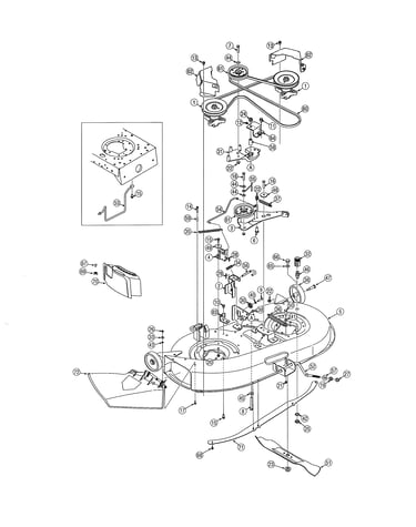 42" manual pto deck