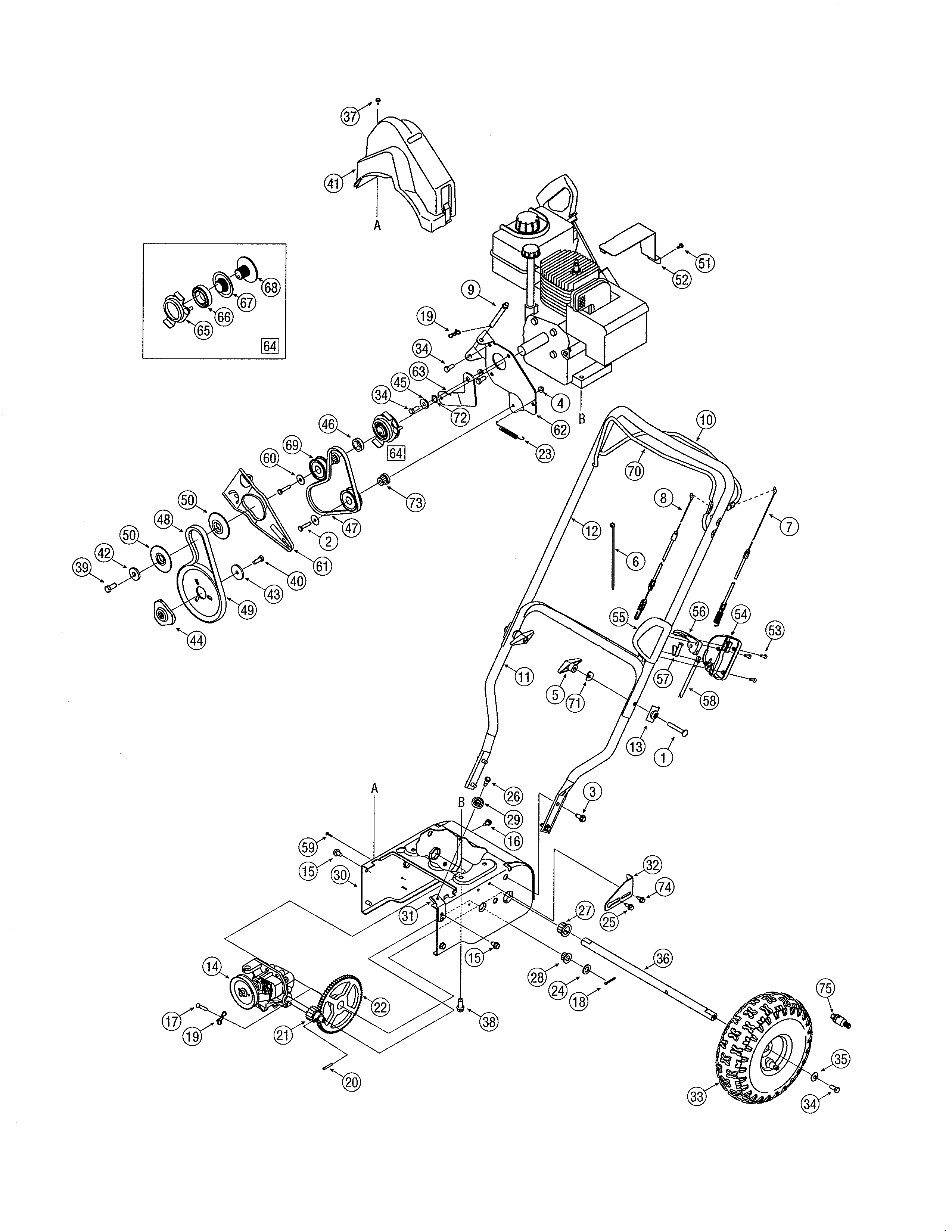Handle/drive