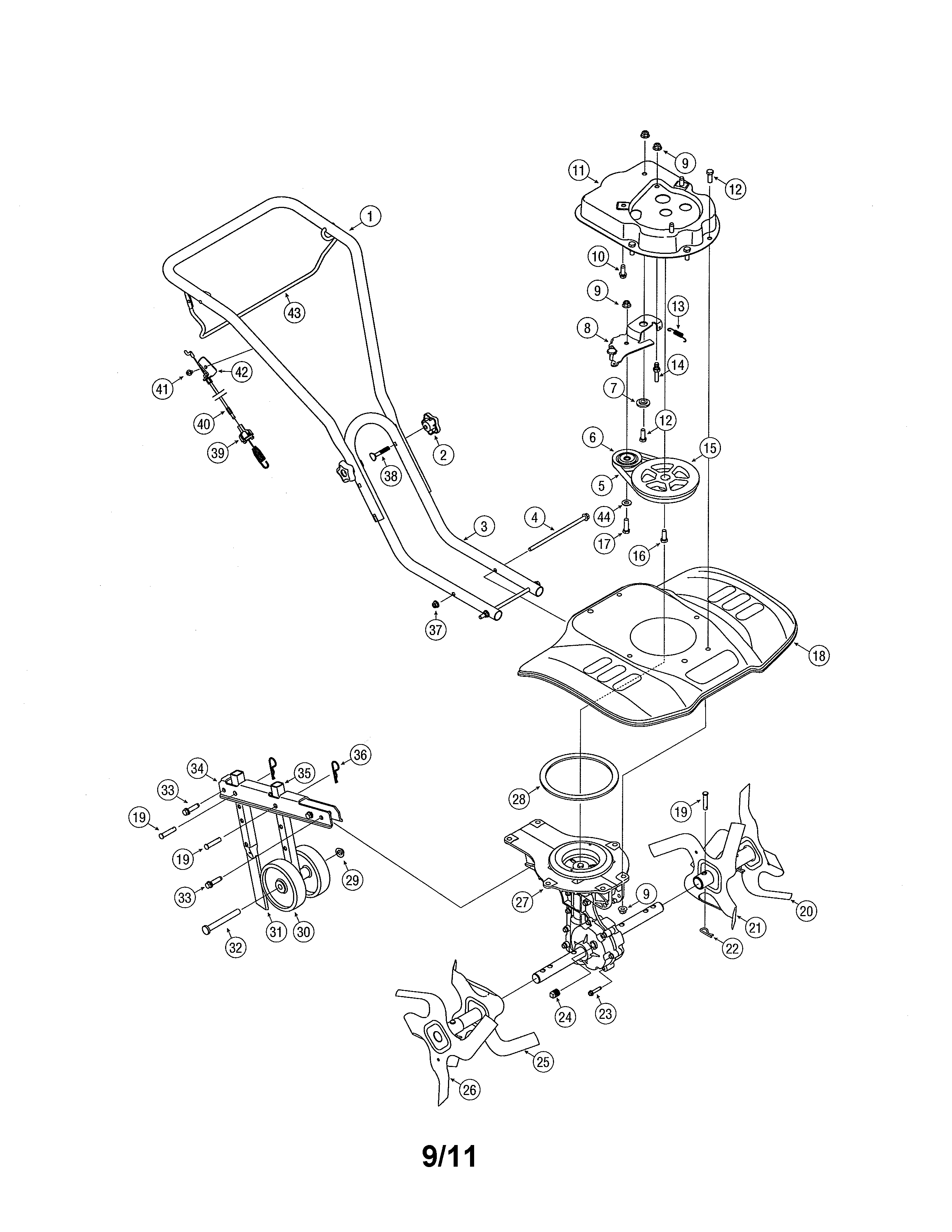 FRONT TINE TILLER