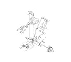 MTD 31A-32AD762 handle/frame/drive system diagram