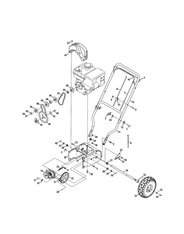 Handle/frame/drive system