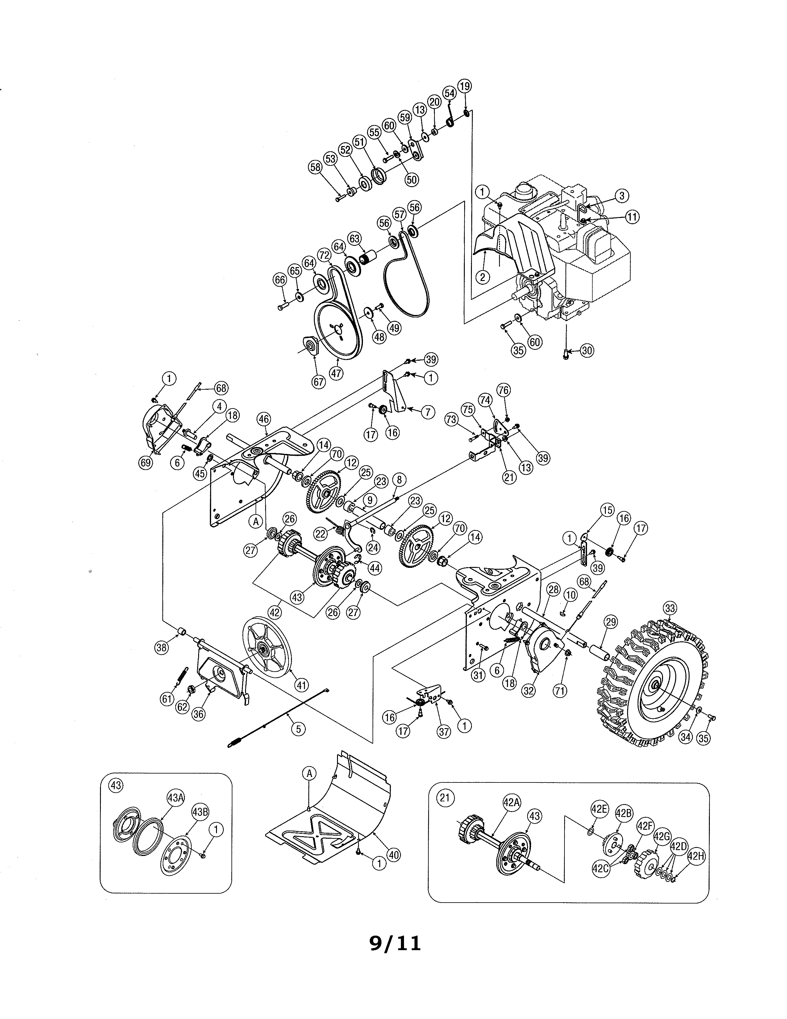 Drive/wheels