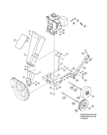 Chute/frame