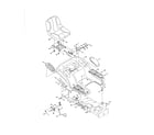 MTD 13AX615G055 4-style fender/deck lift/seat diagram