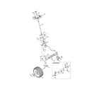 MTD 13AX615G055 steering & front axle diagram