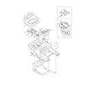 MTD 13AX795G031 seat/fender diagram