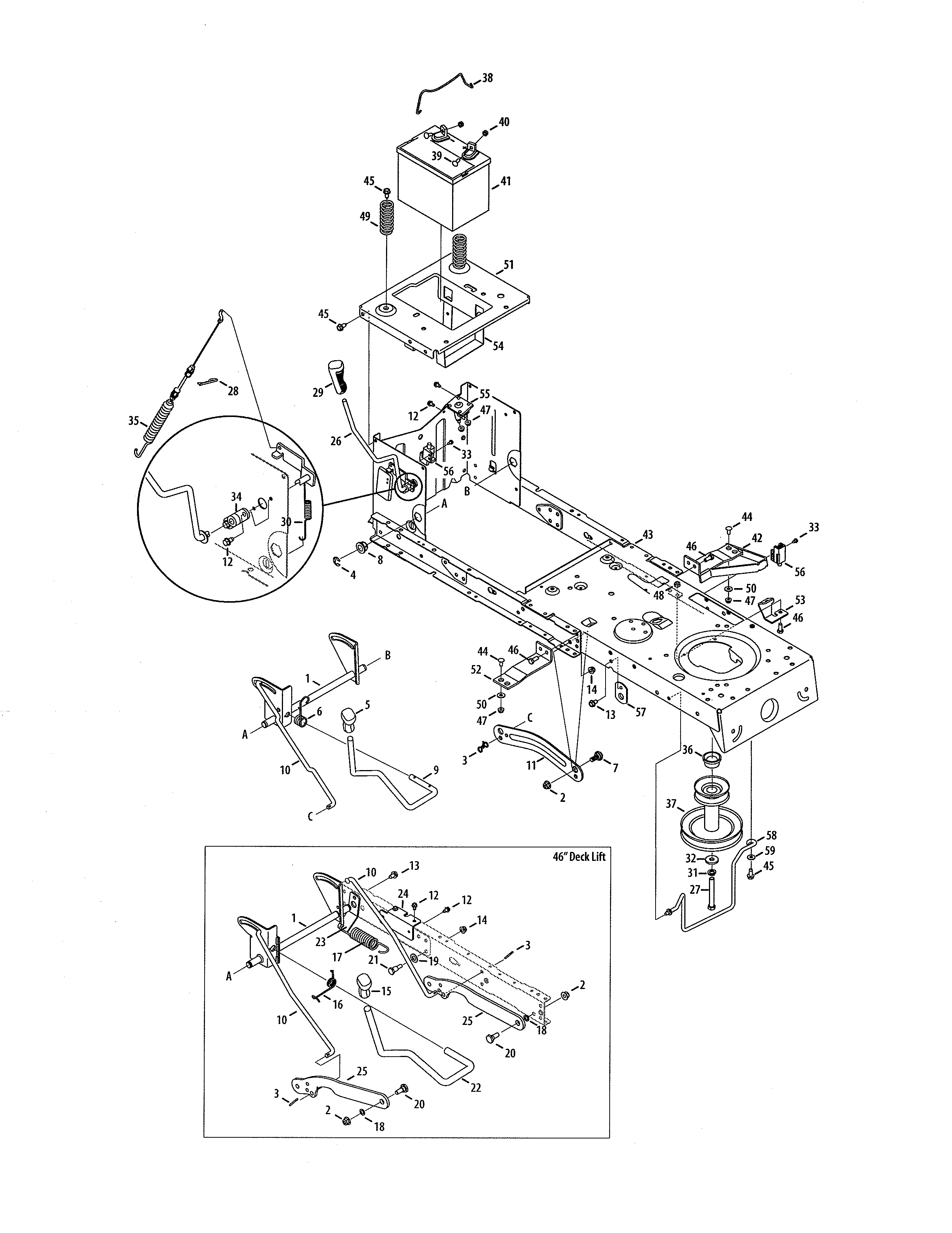 Frame/battery