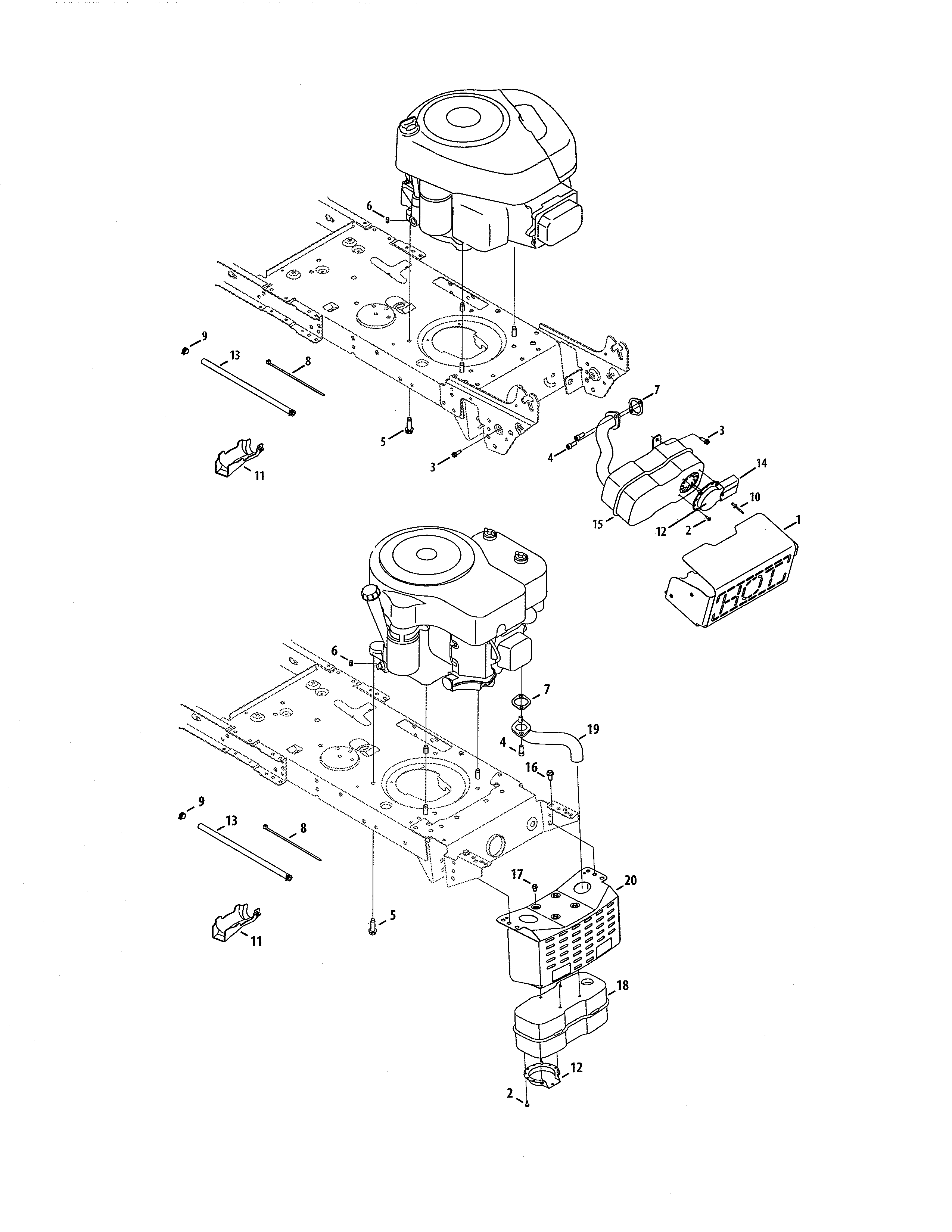 B&s model 28 / tecumseh 135 w/low muffler