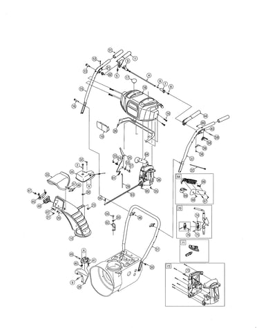 Chute/handles/panel