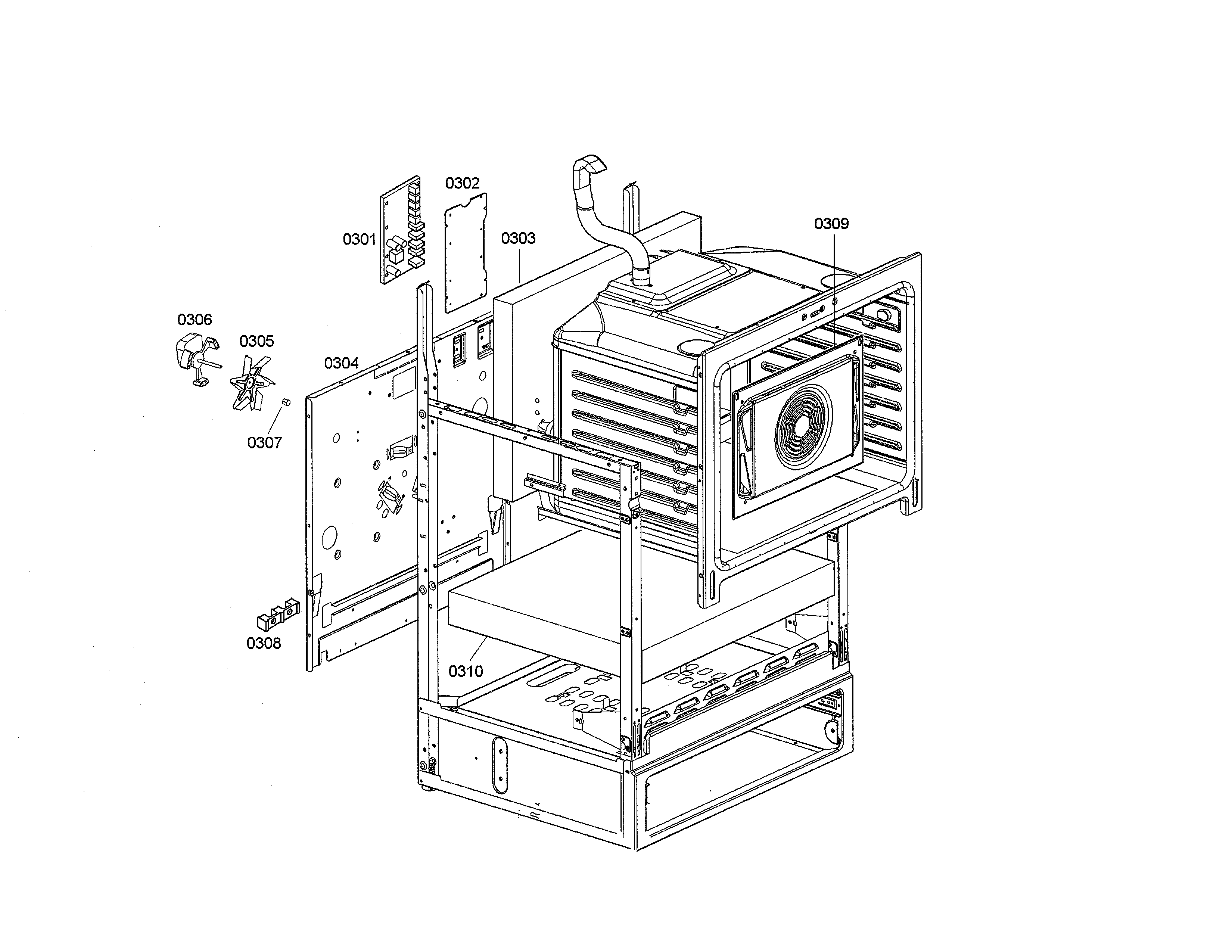 POWER BOARD/BAFFLE