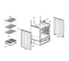 Bosch HES442U/02 racks/side panel diagram