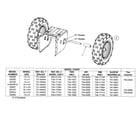MTD 31BE600E131 wheel assembly diagram