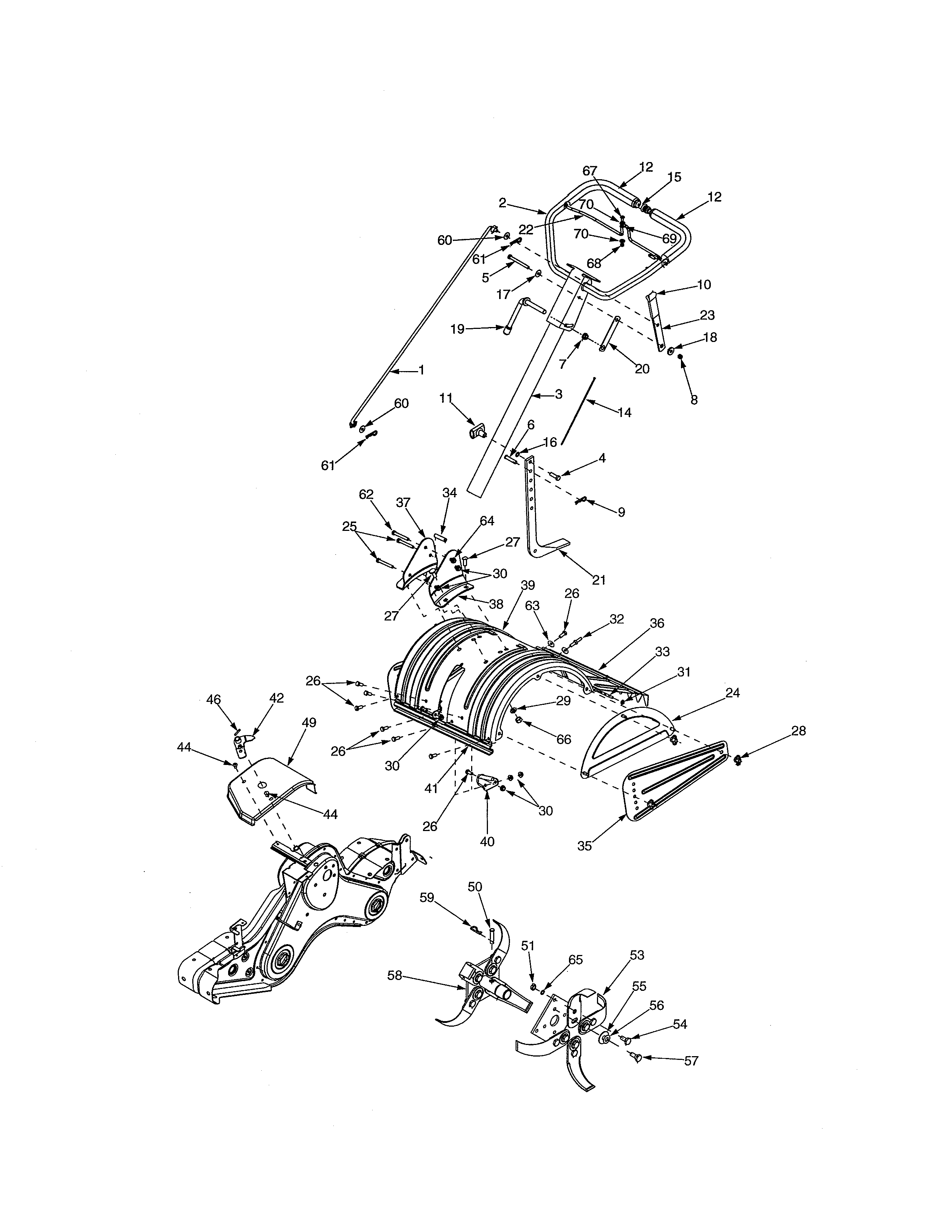 HANDLE/AUGER HOUSING