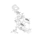 MTD 13AL605H057 10-style fender/deck lift & seat diagram