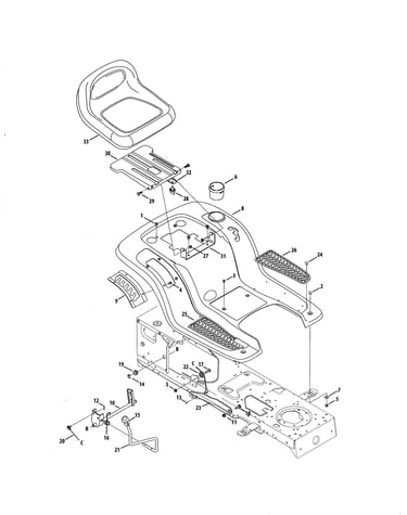 10-style fender/deck lift & seat